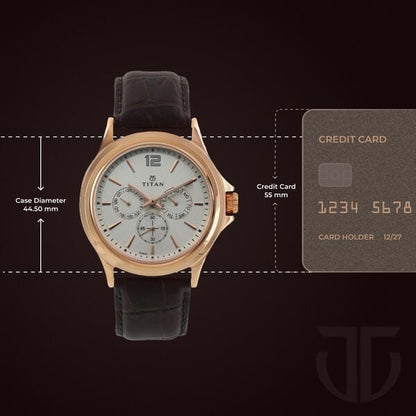 Titan Quartz Multifunction White Dial Leather Strap Watch for Men NT1698WL01 - Shop Authentic TITMENWAT(s) from Maybrands - for as low as ₦140000! 