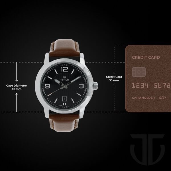 Titan Quartz Analog Black Dial Leather Strap Watch for Men NU1730SL02 - Shop Authentic TITMENWAT(s) from Maybrands - for as low as ₦116000! 