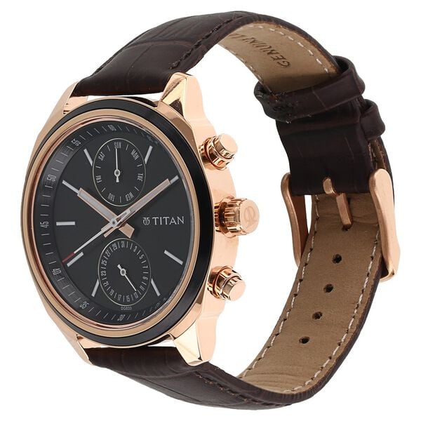 Titan Quartz Multifunction Blue Dial Leather Strap Watch for Men NT1733KL03 - Shop Authentic TITMENWAT(s) from Maybrands - for as low as ₦155000! 