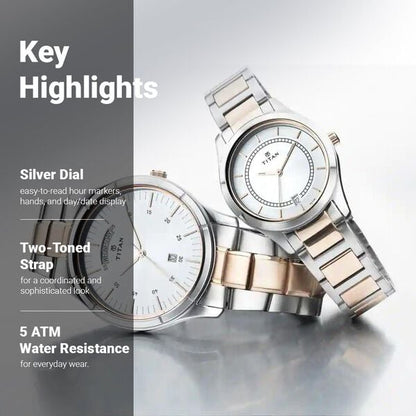 His & Her Water-Resistant Analogue Watch NT17672596KM01 - Shop Authentic TITMENWAT(s) from Maybrands - for as low as ₦231500! 