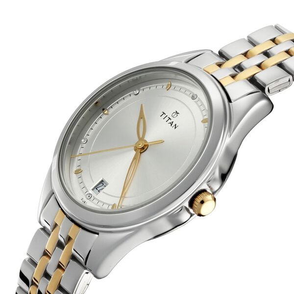 Titan Bandhan Quartz Analog with Day and Date Silver Dial Stainless Steel Strap Watch for Couple NT17742565BM01 - Shop Authentic TITMENWAT(s) from Maybrands - for as low as ₦192000! 