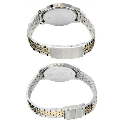 Titan Bandhan Quartz Analog with Day and Date Silver Dial Stainless Steel Strap Watch for Couple NT17742565BM01 - Shop Authentic TITMENWAT(s) from Maybrands - for as low as ₦192000! 