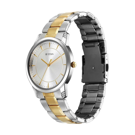 Titan Metal Silver Analog with Day and Date Stainless Steel Strap Watch for Men 1774BM02 - Shop Authentic TITMENWAT(s) from Maybrands - for as low as ₦116000! 