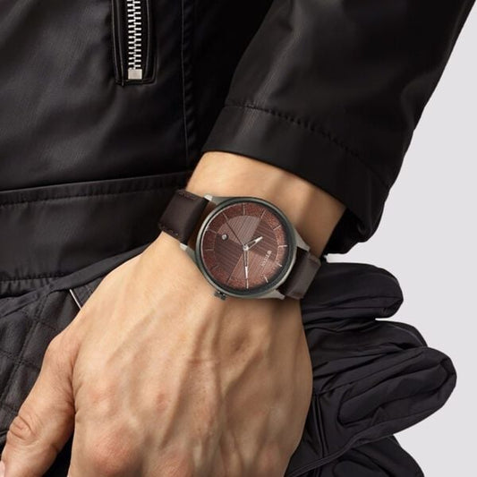 Titan Neo Economy Quartz Analog with Date Brown Dial Brown Leather Strap Watch For Men NT1802QL02 - Shop Authentic TITMENWAT(s) from Maybrands - for as low as ₦116000! 