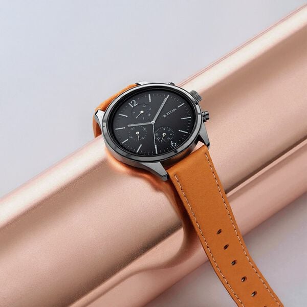 Titan Workwear Multifunction Black Dial Tan Leather Strap Watch For Men NU1805NL02 - Shop Authentic TITMENWAT(s) from Maybrands - for as low as ₦184500! 