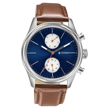Titan Elmnt Metal Brown Leather Strap watch for Men 1805SL06 - Shop Authentic TITMENWAT(s) from Maybrands - for as low as ₦148500! 