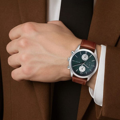 Titan Wrist Wit Quartz Analog with Day and Date Grey Dial Leather Strap Watch for Men 1805SL11 - Shop Authentic TITMENWAT(s) from Maybrands - for as low as ₦144000! 