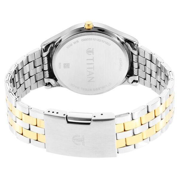Titan Men's Trendsetter Watch: Chic Blue Dial & Two-Tone Strap NU1824BM03 - Shop Authentic TITMENWAT(s) from Maybrands - for as low as ₦150500! 
