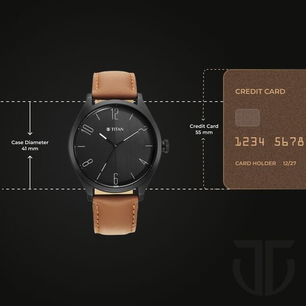 Titan Quartz Analog Black Dial Leather Strap Watch for Men NT1865NL01 - Shop Authentic TITMENWAT(s) from Maybrands - for as low as ₦81000! 