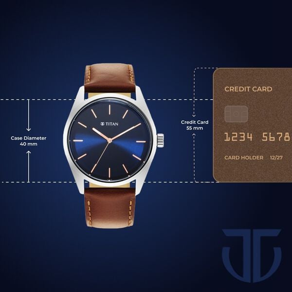 Titan Quartz Analog Blue Dial Leather Strap Watch for Men NS1866SL01 - Shop Authentic TITMENWAT(s) from Maybrands - for as low as ₦78500! 