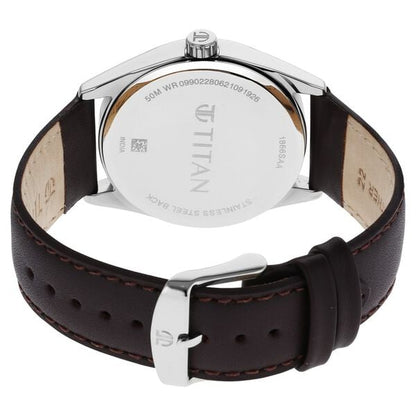 Titan Workwear Brown Dial Analog Leather Strap Watch Men NU1866SL02 - Shop Authentic TITMENWAT(s) from Maybrands - for as low as ₦95000! 