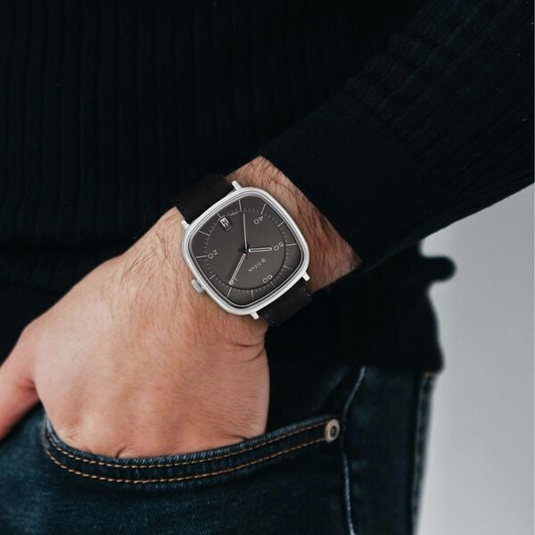 Titan Neo Curve Quartz Analog with Date Anthracite Dial Black Leather Strap Watch for Men NT1885SL02 - Shop Authentic TITMENWAT(s) from Maybrands - for as low as ₦137500! 
