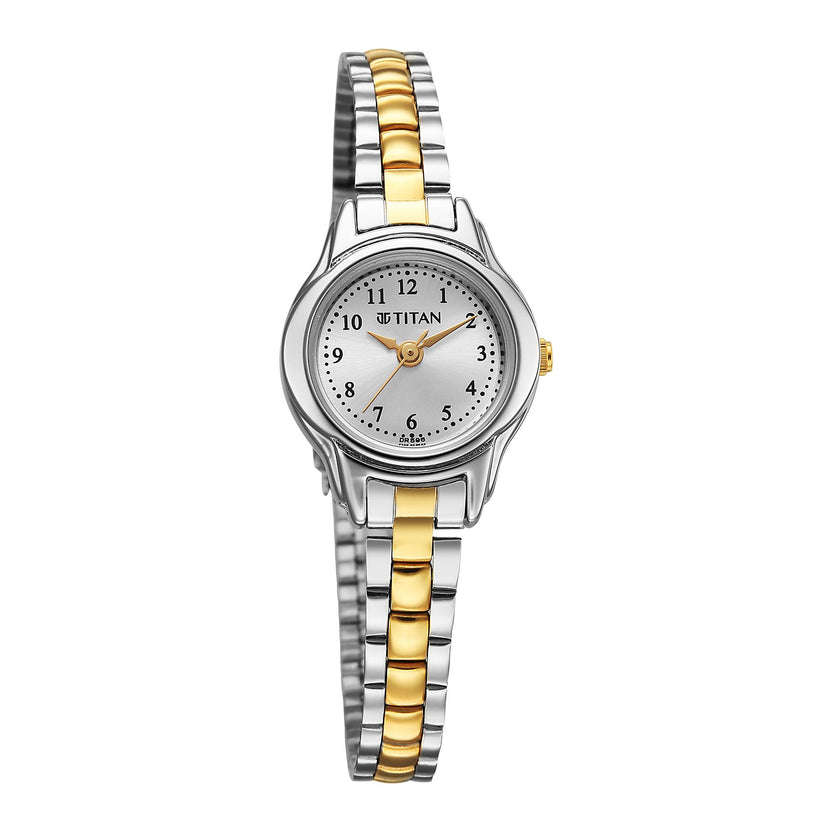 Titan Women's Watch Analog Silver Dial with Two-Toned Stainless Steel Band 2401BM02 - Shop Authentic TITWOMWAT(s) from Maybrands - for as low as ₦95000! 