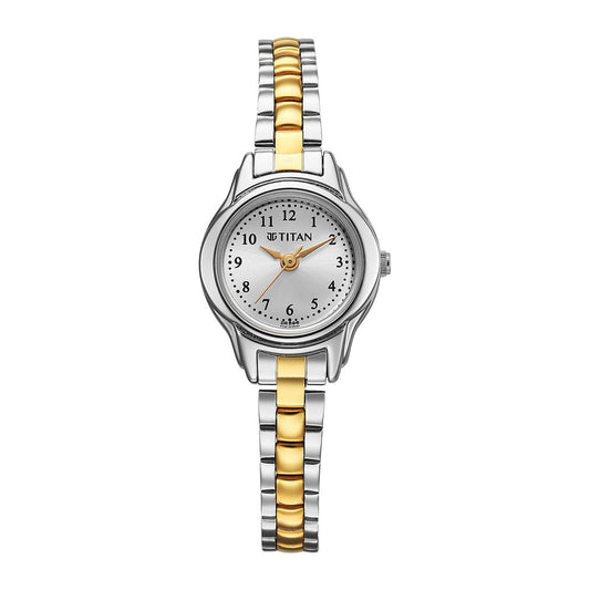 Titan Women's Watch Analog Silver Dial with Two-Toned Stainless Steel Band 2401BM02 - Shop Authentic TITWOMWAT(s) from Maybrands - for as low as ₦95000! 