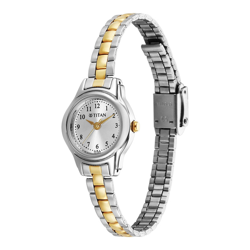 Titan Women's Watch Analog Silver Dial with Two-Toned Stainless Steel Band 2401BM02 - Shop Authentic TITWOMWAT(s) from Maybrands - for as low as ₦95000! 