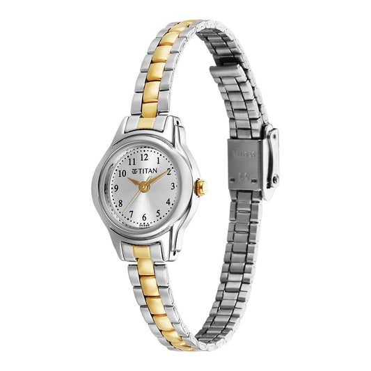Titan Women's Watch Analog Silver Dial with Two-Toned Stainless Steel Band 2401BM02 - Shop Authentic TITWOMWAT(s) from Maybrands - for as low as ₦95000! 