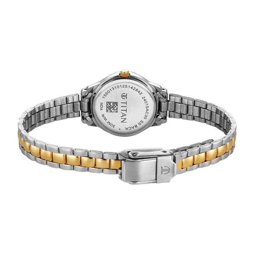 Titan Women's Watch Analog Silver Dial with Two-Toned Stainless Steel Band 2401BM02 - Shop Authentic TITWOMWAT(s) from Maybrands - for as low as ₦95000! 