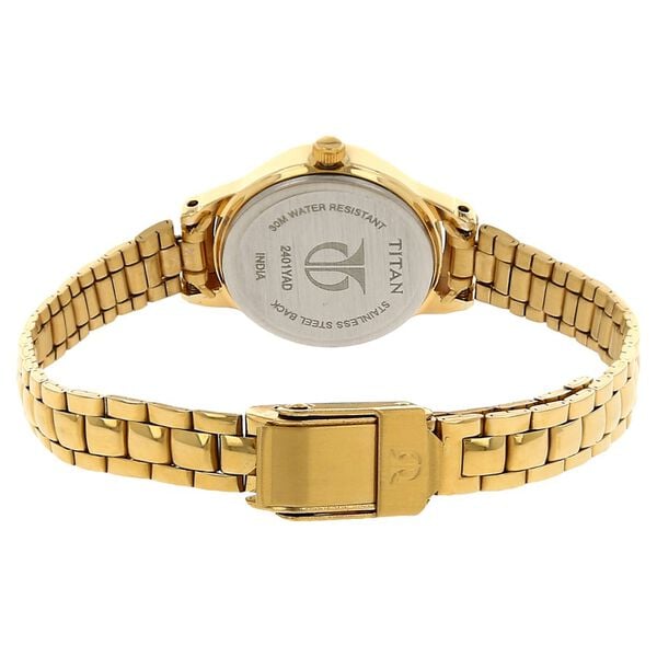 Titan Quartz Analog White Dial Stainless Steel Strap Watch for Women 2401WM01 - Shop Authentic TITWOMWAT(s) from Maybrands - for as low as ₦105500! 
