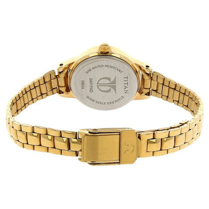 Titan Quartz Analog White Dial Stainless Steel Strap Watch for Women 2401WM01 - Shop Authentic TITWOMWAT(s) from Maybrands - for as low as ₦105500! 