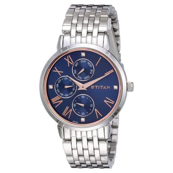 Titan Workwear Blue Dial Women Watch With Stainless Steel Strap NU2569SM01 - Shop Authentic TITWOMWAT(s) from Maybrands - for as low as ₦163500! 