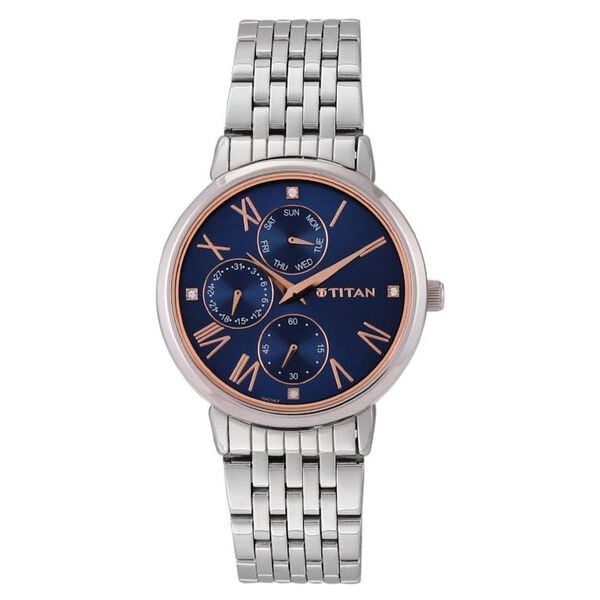 Titan Workwear Blue Dial Women Watch With Stainless Steel Strap NU2569SM01 - Shop Authentic TITWOMWAT(s) from Maybrands - for as low as ₦163500! 