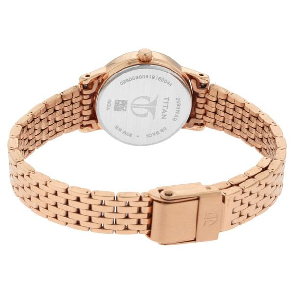 Titan Quartz Analog Rose Gold Dial Metal Strap Watch for Women NT2593WM02 - Shop Authentic TITWOMWAT(s) from Maybrands - for as low as ₦87000! 