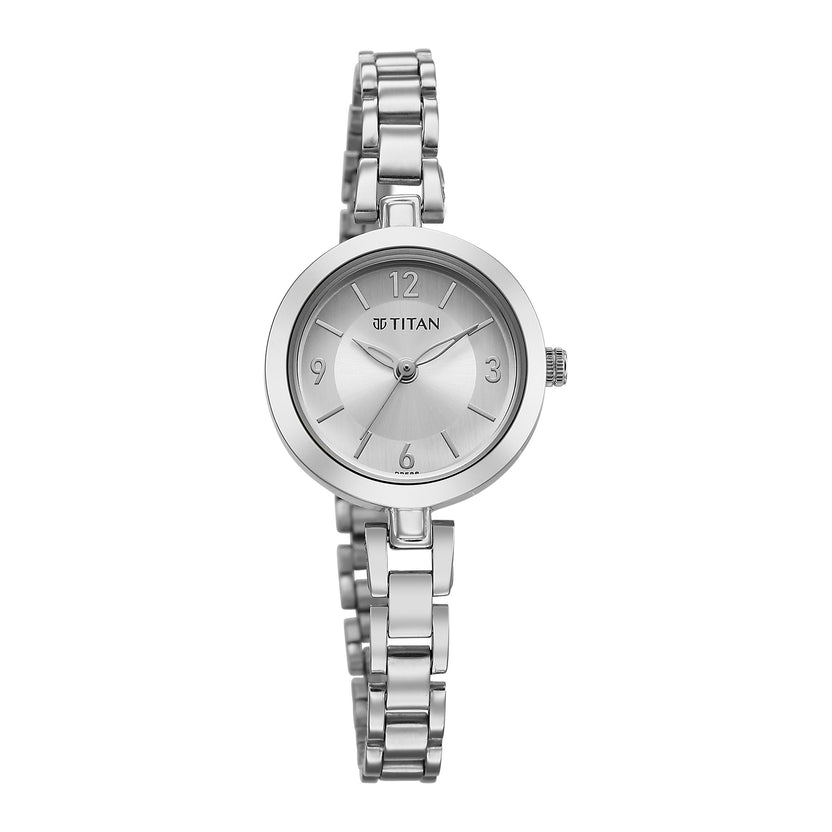 Titan Women's Watch Analog Silver Dial with Silver Stainless Steel Band 2598SM07 - Shop Authentic TITWOMWAT(s) from Maybrands - for as low as ₦90000! 
