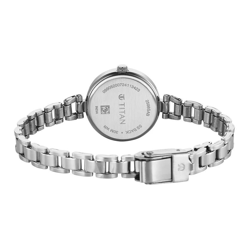 Titan Women's Watch Analog Silver Dial with Silver Stainless Steel Band 2598SM07 - Shop Authentic TITWOMWAT(s) from Maybrands - for as low as ₦90000! 