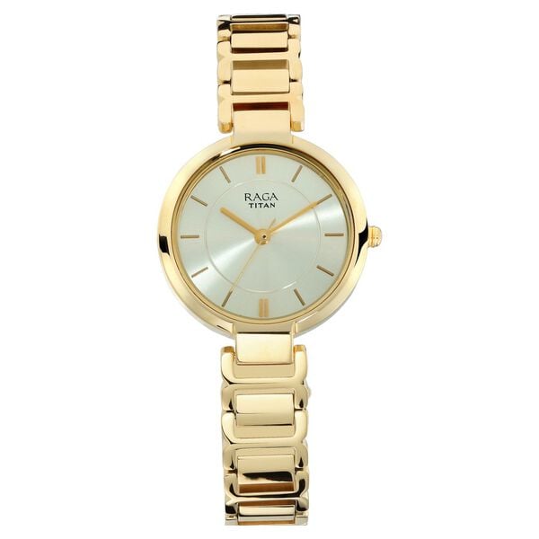 Titan Raga Viva Champagne Dial Women Watch With Metal Strap NT2608YM01 - Shop Authentic TITWOMWAT(s) from Maybrands - for as low as ₦161000! 