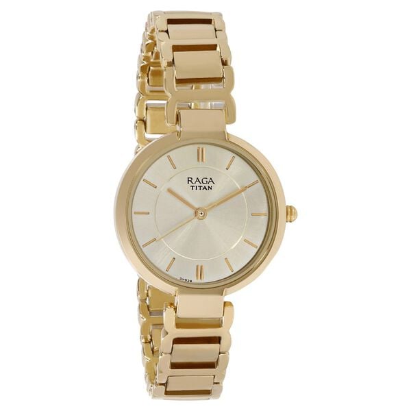 Titan Raga Viva Champagne Dial Women Watch With Metal Strap NT2608YM01 - Shop Authentic TITWOMWAT(s) from Maybrands - for as low as ₦161000! 