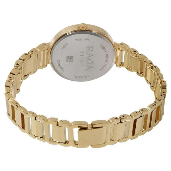 Titan Raga Viva Champagne Dial Women Watch With Metal Strap NT2608YM01 - Shop Authentic TITWOMWAT(s) from Maybrands - for as low as ₦161000! 