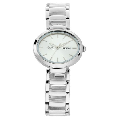 Titan Raga Viva Silver Dial Analog with Day and Date Metal Strap Watch for Women NT2620SM01 - Shop Authentic TITWOMWAT(s) from Maybrands - for as low as ₦153000! 