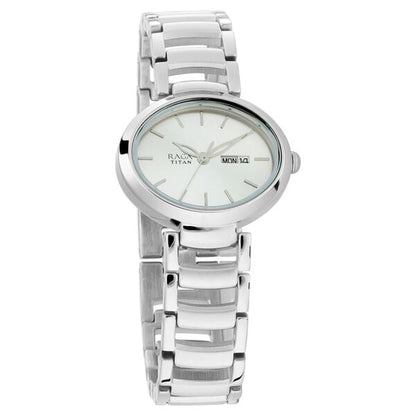 Titan Raga Viva Silver Dial Analog with Day and Date Metal Strap Watch for Women NT2620SM01 - Shop Authentic TITWOMWAT(s) from Maybrands - for as low as ₦153000! 