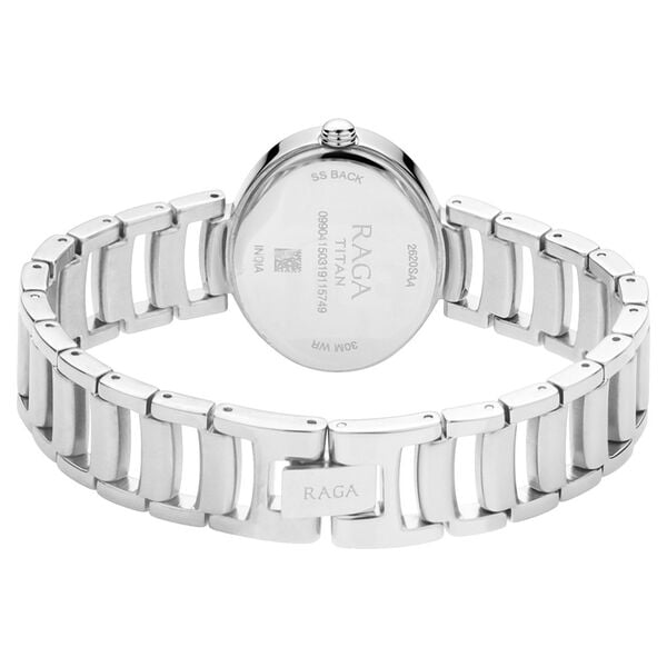 Titan Raga Viva Silver Dial Analog with Day and Date Metal Strap Watch for Women NT2620SM01 - Shop Authentic TITWOMWAT(s) from Maybrands - for as low as ₦153000! 