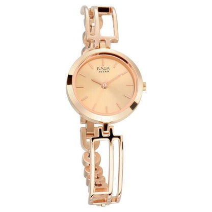 Titan Raga Viva Rose Gold Metal Analog Strap Watch for Women NT2622WM01 - Shop Authentic TITWOMWAT(s) from Maybrands - for as low as ₦153000! 