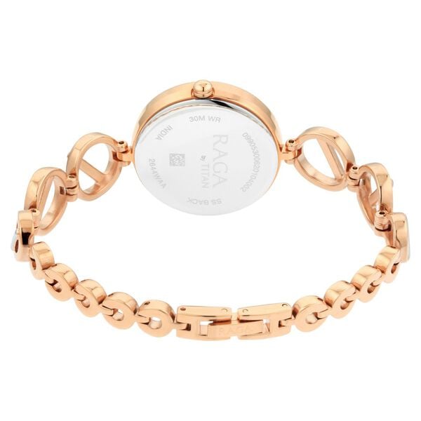 Titan Raga Viva Quartz Analog with Day and Date Rose Gold Dial Two Toned Metal Strap Watch For Women NT2644KM02 - Shop Authentic TITWOMWAT(s) from Maybrands - for as low as ₦195500! 