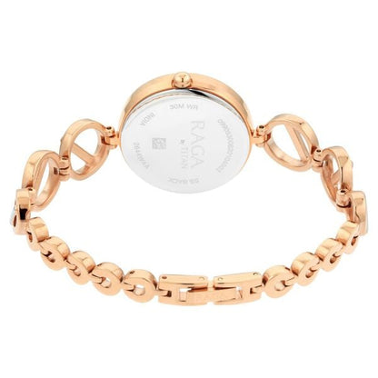 Titan Raga Viva Quartz Analog with Day and Date Rose Gold Dial Two Toned Metal Strap Watch For Women NT2644KM02 - Shop Authentic TITWOMWAT(s) from Maybrands - for as low as ₦195500! 