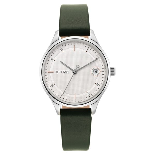 Titan Workwear Silver Dial Women Watch With Leather Strap NT2649SL01 - Shop Authentic TITWOMWAT(s) from Maybrands - for as low as ₦116000! 