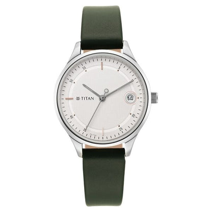 Titan Workwear Silver Dial Women Watch With Leather Strap NT2649SL01 - Shop Authentic TITWOMWAT(s) from Maybrands - for as low as ₦116000! 