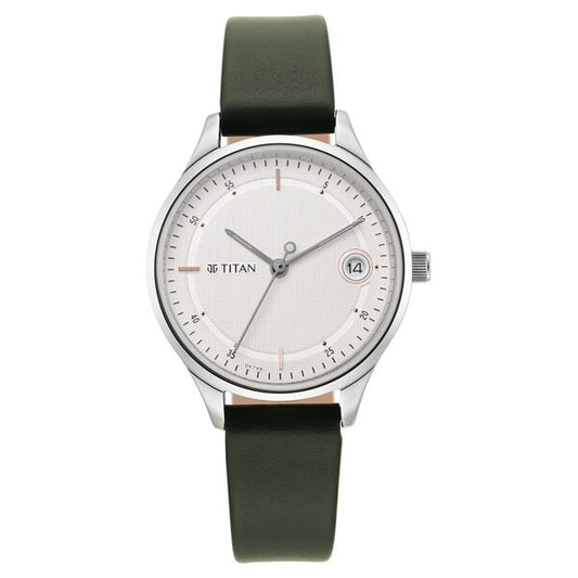 Titan Workwear Silver Dial Women Watch With Leather Strap NT2649SL01 - Shop Authentic TITWOMWAT(s) from Maybrands - for as low as ₦116000! 