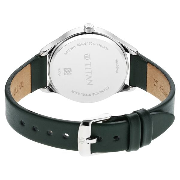 Titan Workwear Silver Dial Women Watch With Leather Strap NT2649SL01 - Shop Authentic TITWOMWAT(s) from Maybrands - for as low as ₦116000! 