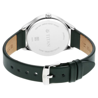 Titan Workwear Silver Dial Women Watch With Leather Strap NT2649SL01 - Shop Authentic TITWOMWAT(s) from Maybrands - for as low as ₦116000! 