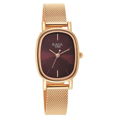 Titan Raga Viva Brown Dial Analog Stainless Steel Strap Watch for Women NU2665WM01 - Shop Authentic TITWOMWAT(s) from Maybrands - for as low as ₦163500! 