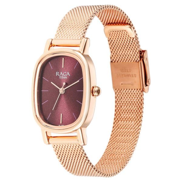 Titan Raga Viva Brown Dial Analog Stainless Steel Strap Watch for Women NU2665WM01 - Shop Authentic TITWOMWAT(s) from Maybrands - for as low as ₦163500! 