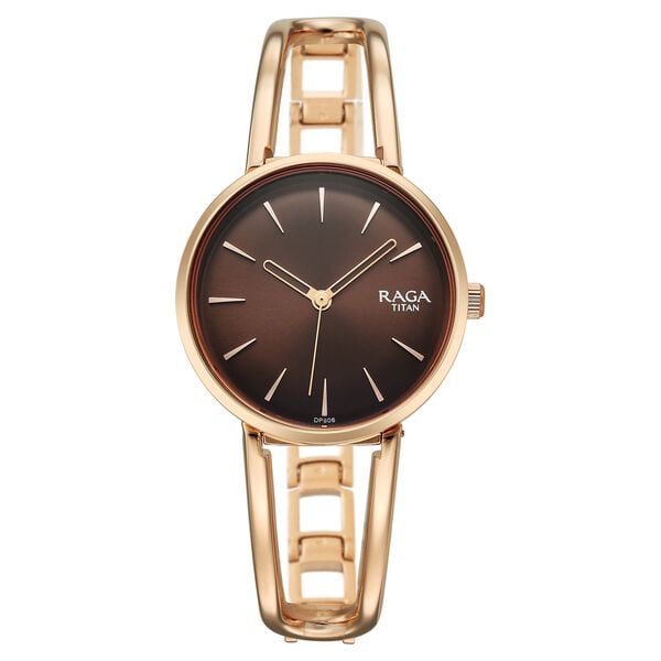 Titan Raga Afterglow Quartz Analog Brown Dial Rose Gold Metal Strap Watch For Women 2746WM01 - Shop Authentic TITWOMWAT(s) from Maybrands - for as low as ₦253500! 