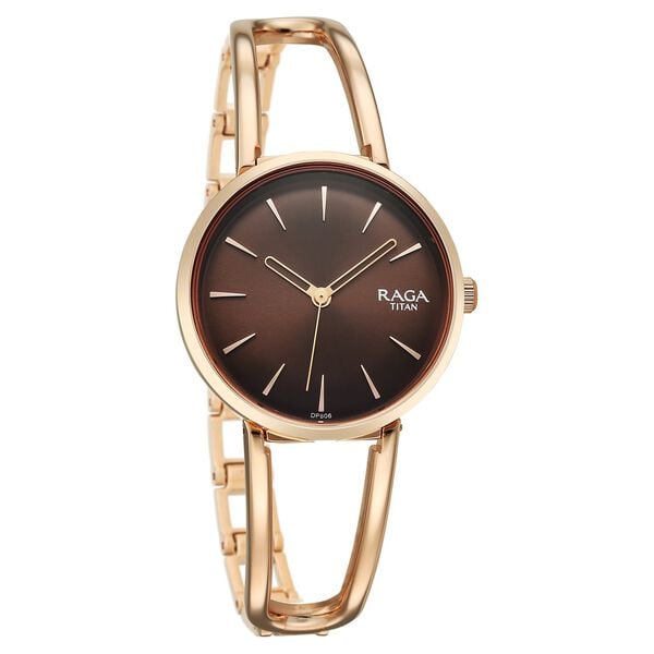 Titan Raga Afterglow Quartz Analog Brown Dial Rose Gold Metal Strap Watch For Women 2746WM01 - Shop Authentic TITWOMWAT(s) from Maybrands - for as low as ₦253500! 