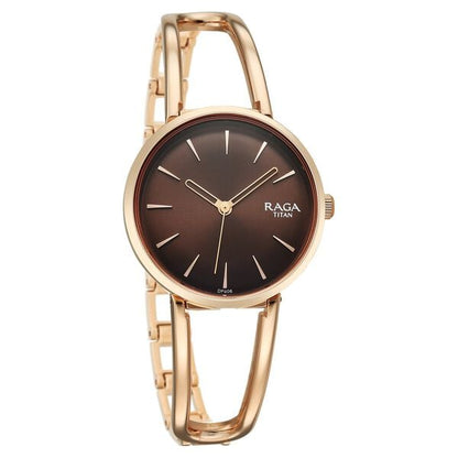 Titan Raga Afterglow Quartz Analog Brown Dial Rose Gold Metal Strap Watch For Women 2746WM01 - Shop Authentic TITWOMWAT(s) from Maybrands - for as low as ₦253500! 