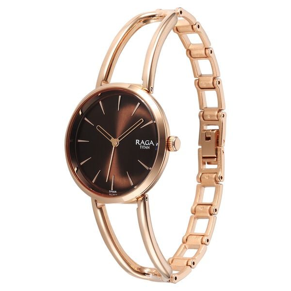 Titan Raga Afterglow Quartz Analog Brown Dial Rose Gold Metal Strap Watch For Women 2746WM01 - Shop Authentic TITWOMWAT(s) from Maybrands - for as low as ₦253500! 