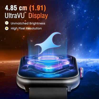 Fastrack Kruz+ 4.85 CM Super HD Display with Functional Crown & SingleSync Blue Silicone Strap Smart Watch for Unisex 38104PP04K - Shop Authentic TITSMTWAT(s) from Maybrands - for as low as ₦85500! 