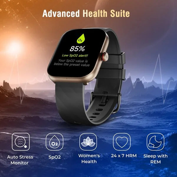 Fastrack Kruz+ 4.85 CM Super HD Display with Functional Crown & SingleSync Blue Silicone Strap Smart Watch for Unisex 38104PP04K - Shop Authentic TITSMTWAT(s) from Maybrands - for as low as ₦85500! 